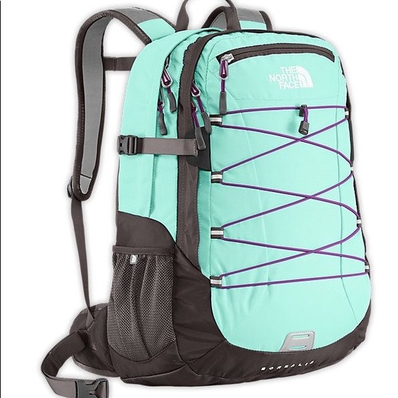 The North Face Handbags - The North Face Aqua and purple borealis backpack